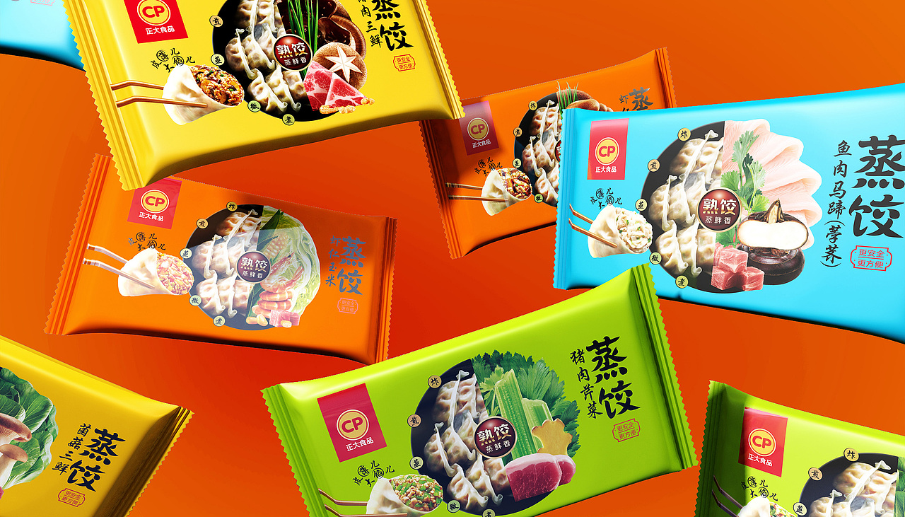 正大蒸餃包裝煥新（圖ZMjg0NzM3Mjc2） - 包裝 - 站酷設(shè)計師臻觀設(shè)計原創(chuàng)素材 - 站酷ZCOOL
