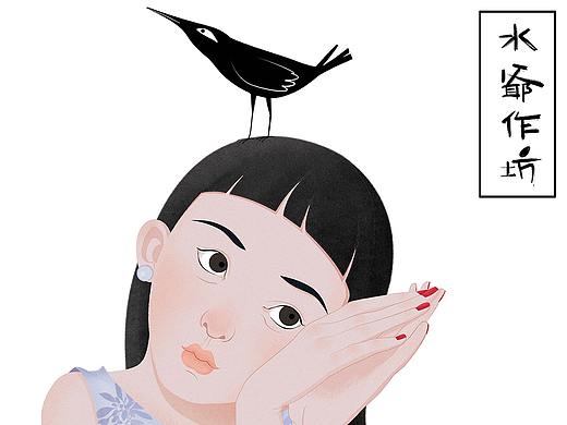插画| 《与鸟儿》（个人主页-ZMjA4MTYyNDA=） - 商业插画 - 站酷设计师水爺lsl原创素材 - 站酷ZCOOL