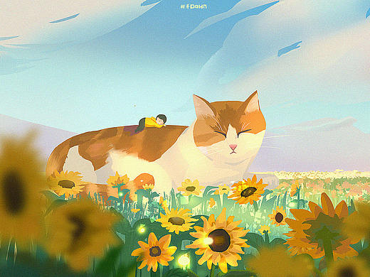 【原创插画】谢谢陪伴