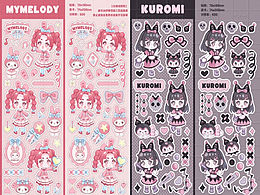 原創(chuàng)貼紙 ｜ 三麗鷗擬人系列 ｜ 庫洛米 ｜ 美樂蒂