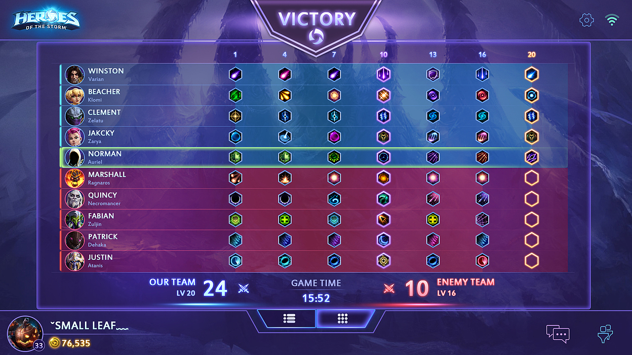 个人作品-《Heroes of the Storm》（2017）（图ZOTk1NTM2NDQ=） - 游戏UI - 站酷设计师S_Leaf原创素材 - 站酷ZCOOL