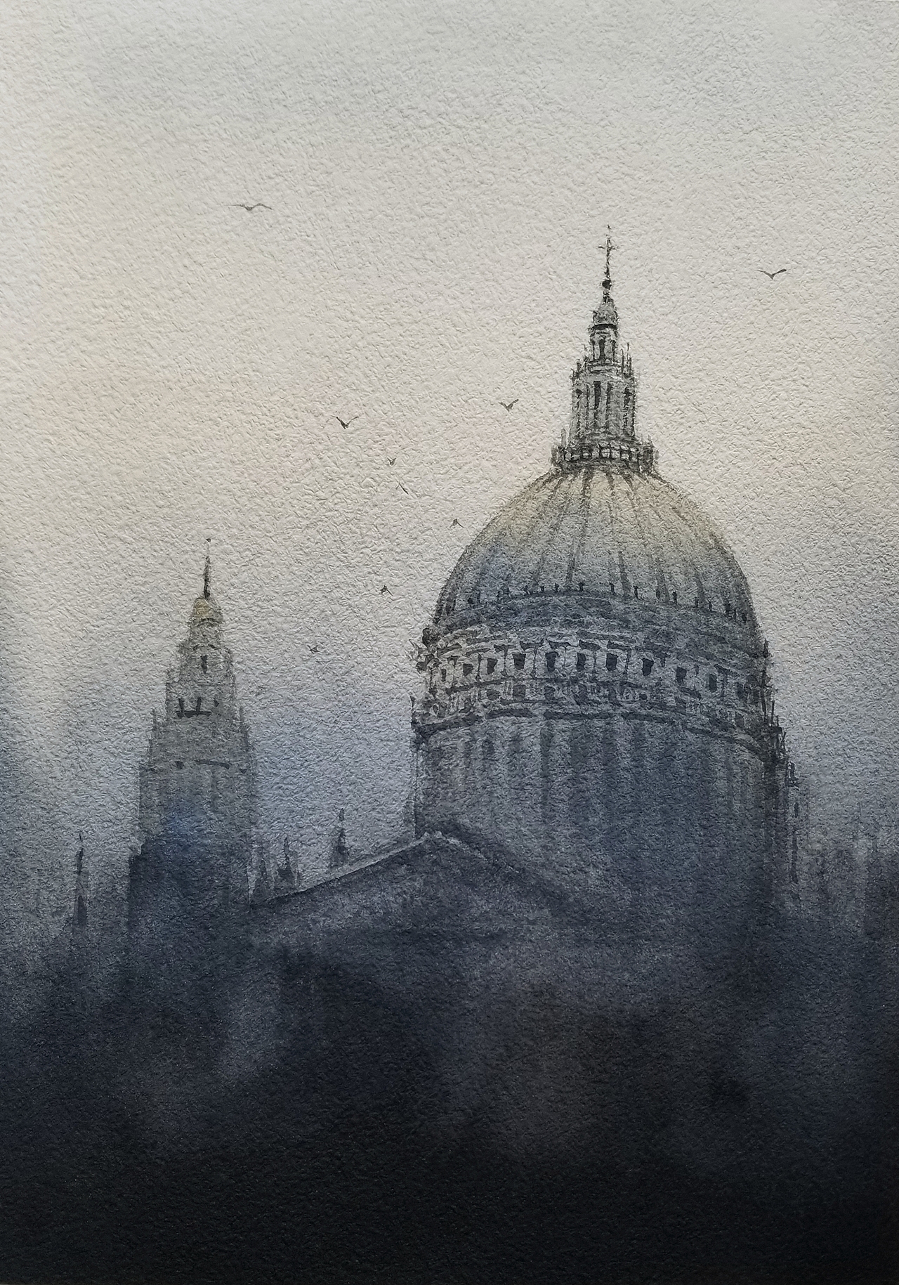 《早晨》水彩创作·从草图到创作（图ZMTMzNTkyMDY4） - 绘画 - 站酷设计师马儿2022原创素材 - 站酷ZCOOL