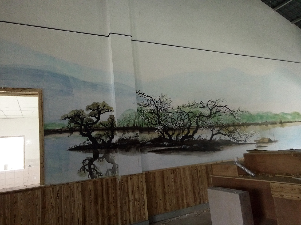 火锅店墙绘,餐饮墙绘,串串店墙绘,成都墙绘