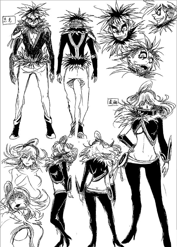人物设定（图ZMjU5ODU2OTY=） - 单幅漫画 - 站酷设计师leekimbong原创素材 - 站酷ZCOOL