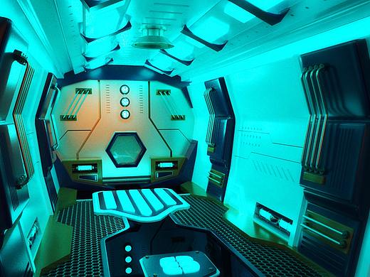 C4D海報(bào)暢想--空間站（個(gè)人主頁(yè)-ZNDA0MzgzNjQ=） - 場(chǎng)景 - 站酷設(shè)計(jì)師目喵喵兮愁予原創(chuàng)素材 - 站酷ZCOOL