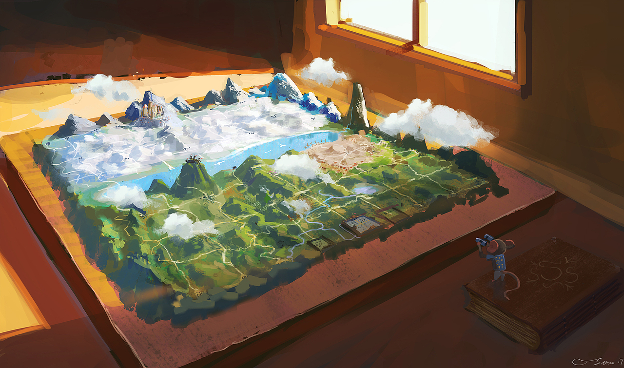 棋盘世界（图ZNzc0NzIyMTI=） - 创作习作 - 站酷设计师小鱼JohnStone原创素材 - 站酷ZCOOL