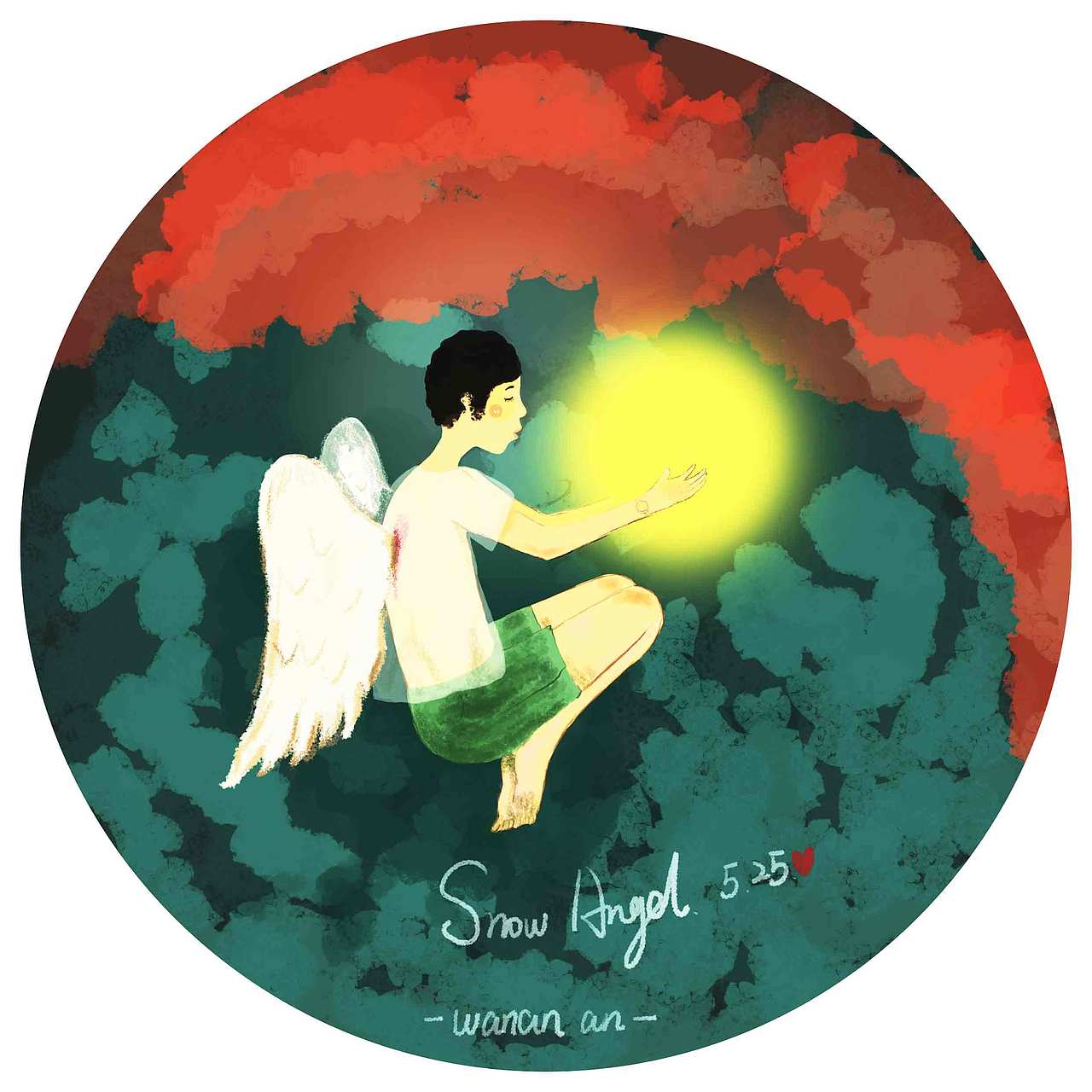 迟到的晚安图。（图ZODA1OTgwMDg=） - 概念设定 - 站酷设计师SnowAngel原创素材 - 站酷ZCOOL