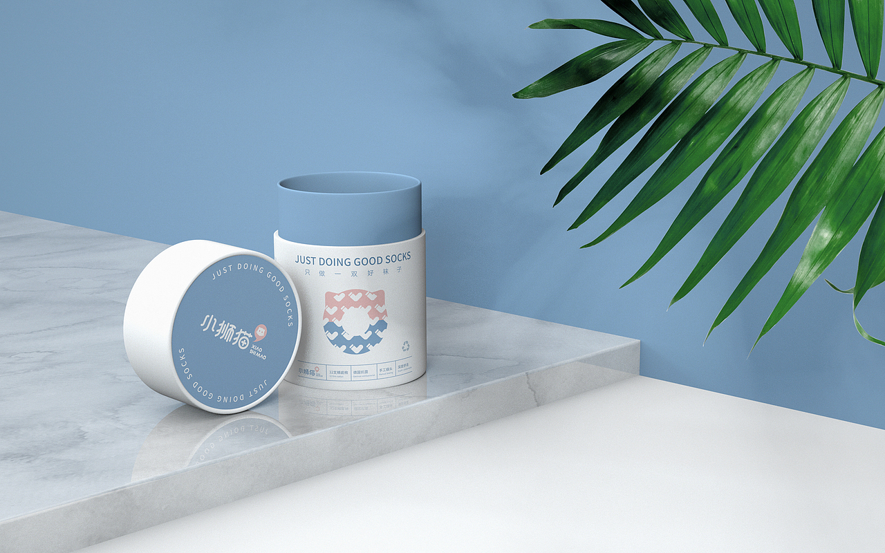 一组婴童袜包装设计