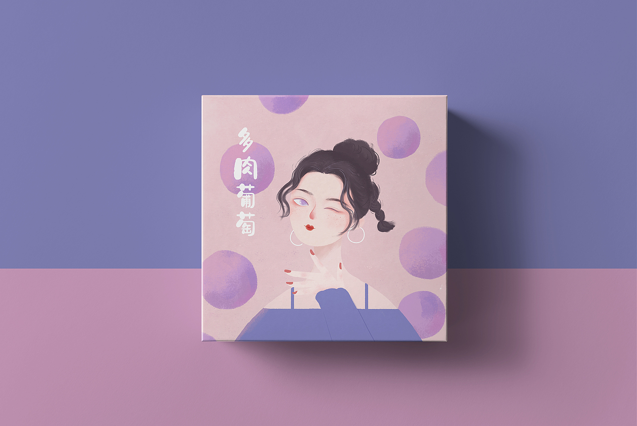 水果女孩插画