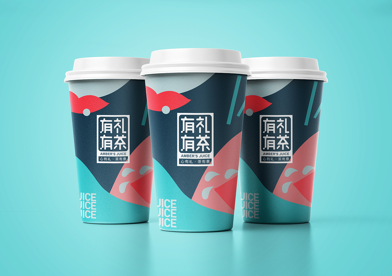 奶茶品牌设计之杯身|平面|包装|鹿野苑_原创作品-站酷zcool