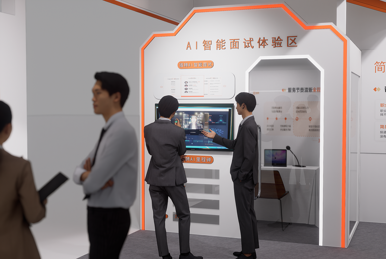 猎聘展台（图ZMzcwNjAwNzI4） - 展陈设计 - 站酷设计师wang__song原创素材 - 站酷ZCOOL