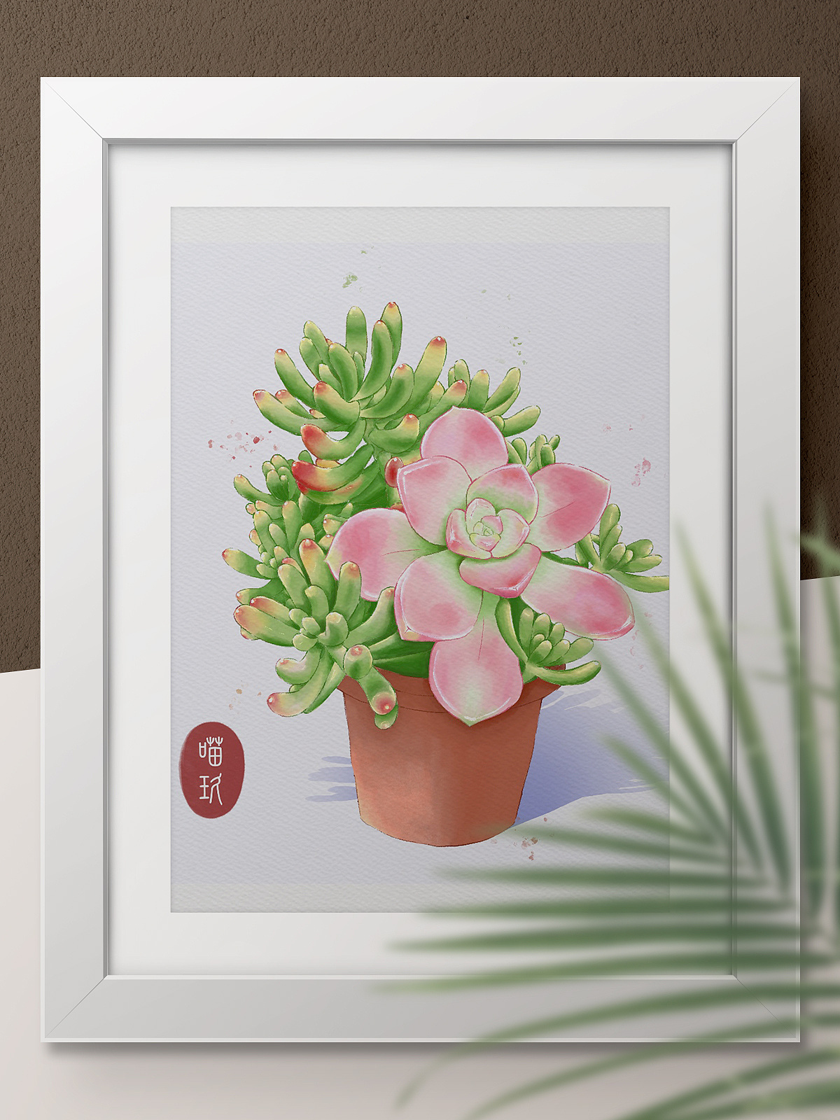 水彩多肉盆栽系列|插画|创作习作|cheyl心玥 - 原创作品 - 站酷
