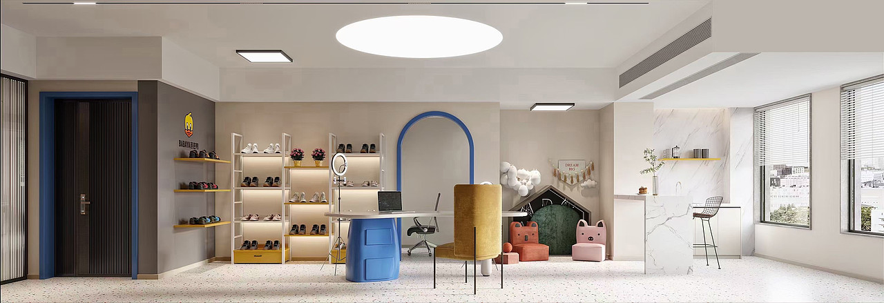 工装直播间设计——简约柔和的轻文艺