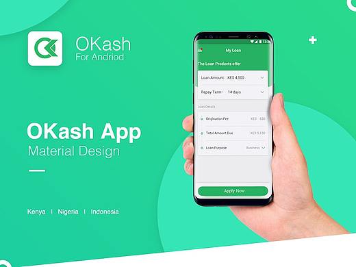 Okash App 安卓UI设计页面