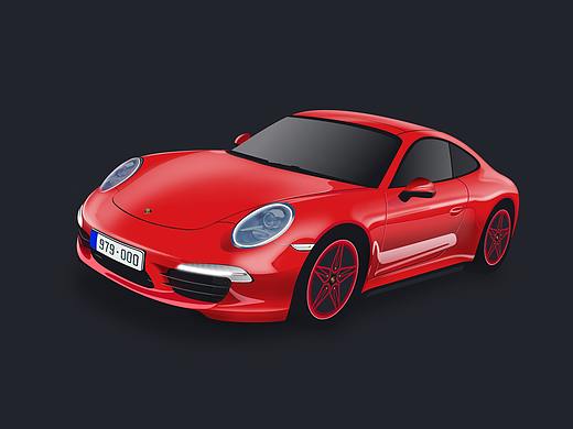保时捷911 PS绘画