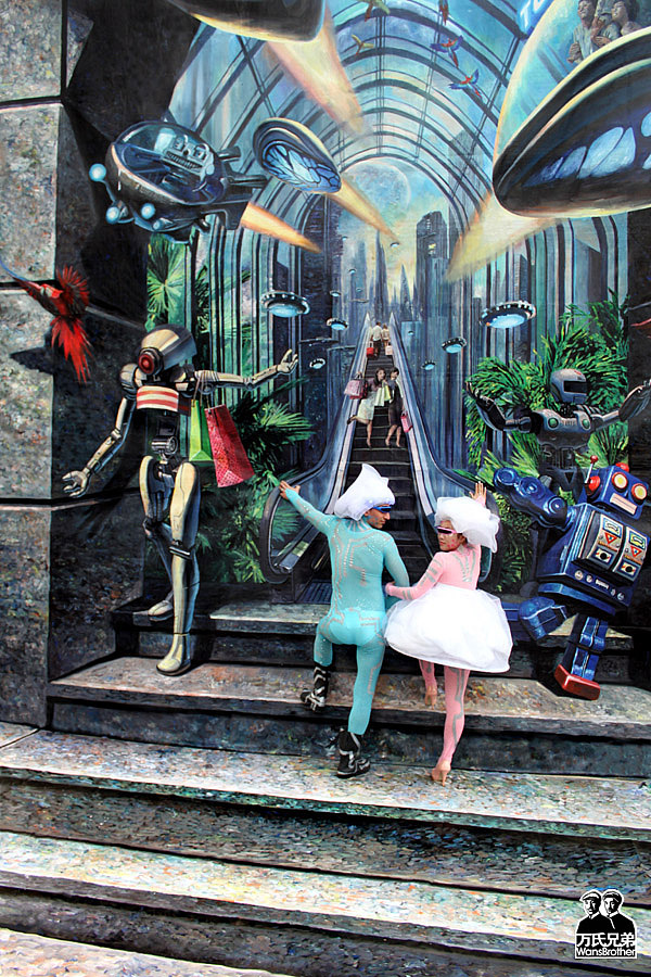 巨幅3d壁画|3d画|3d立体画|3d地画|万氏兄弟出品