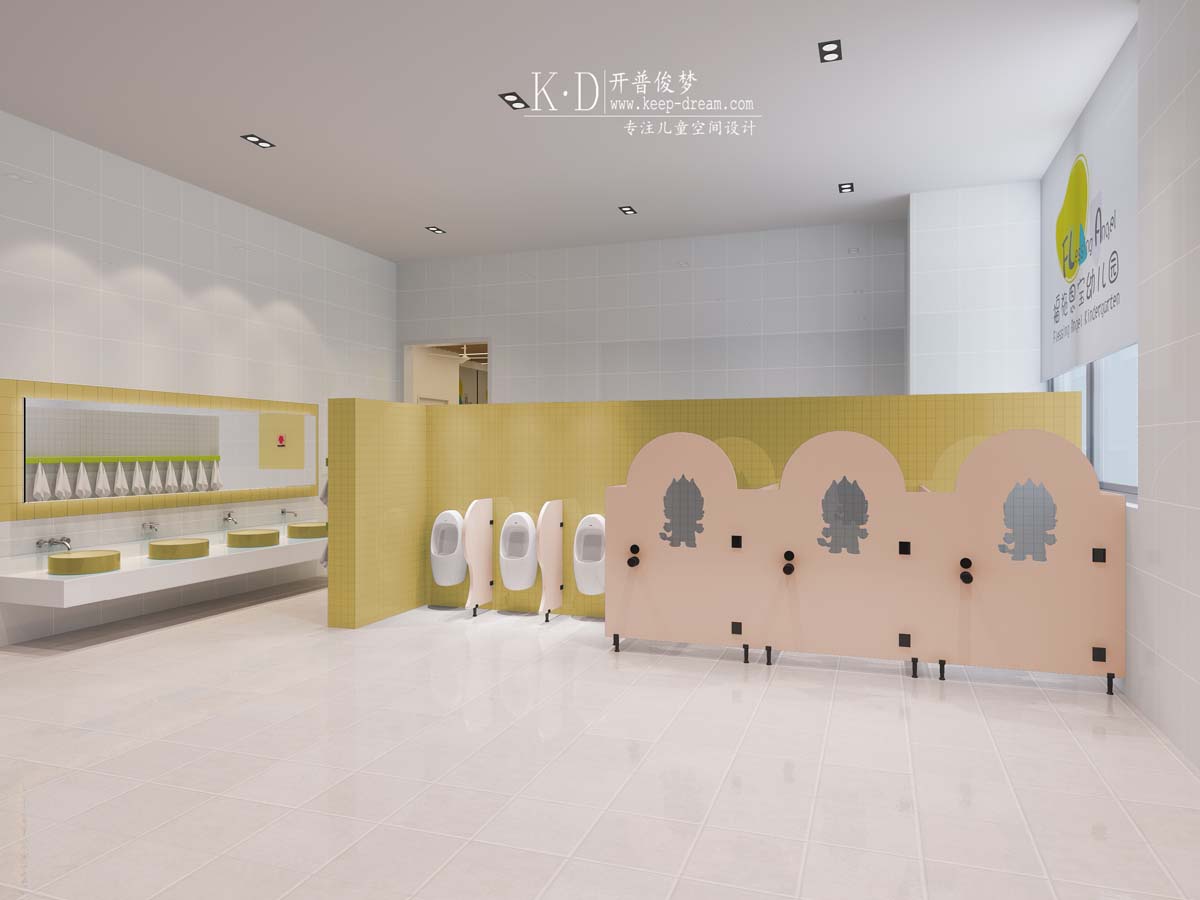 新式幼儿园厕所设计 – 设计本装修效果图