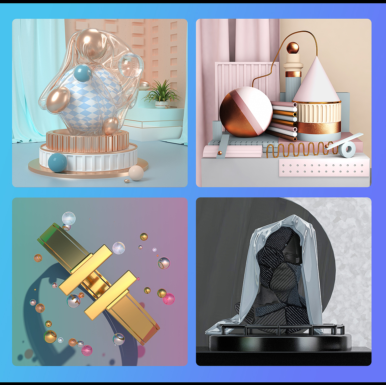 C4D作品集（图ZMTgwMjg0MzYw） - 其他平面 - 站酷设计师比酷比酷原创素材 - 站酷ZCOOL