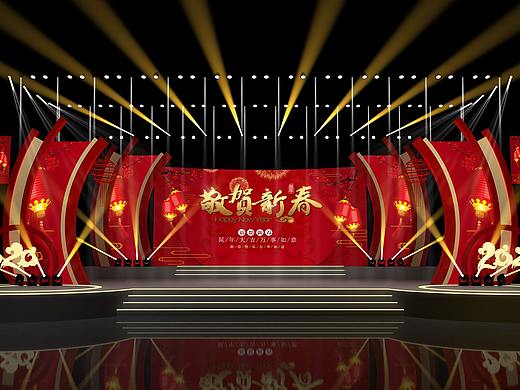一个小小的春节晚会舞台