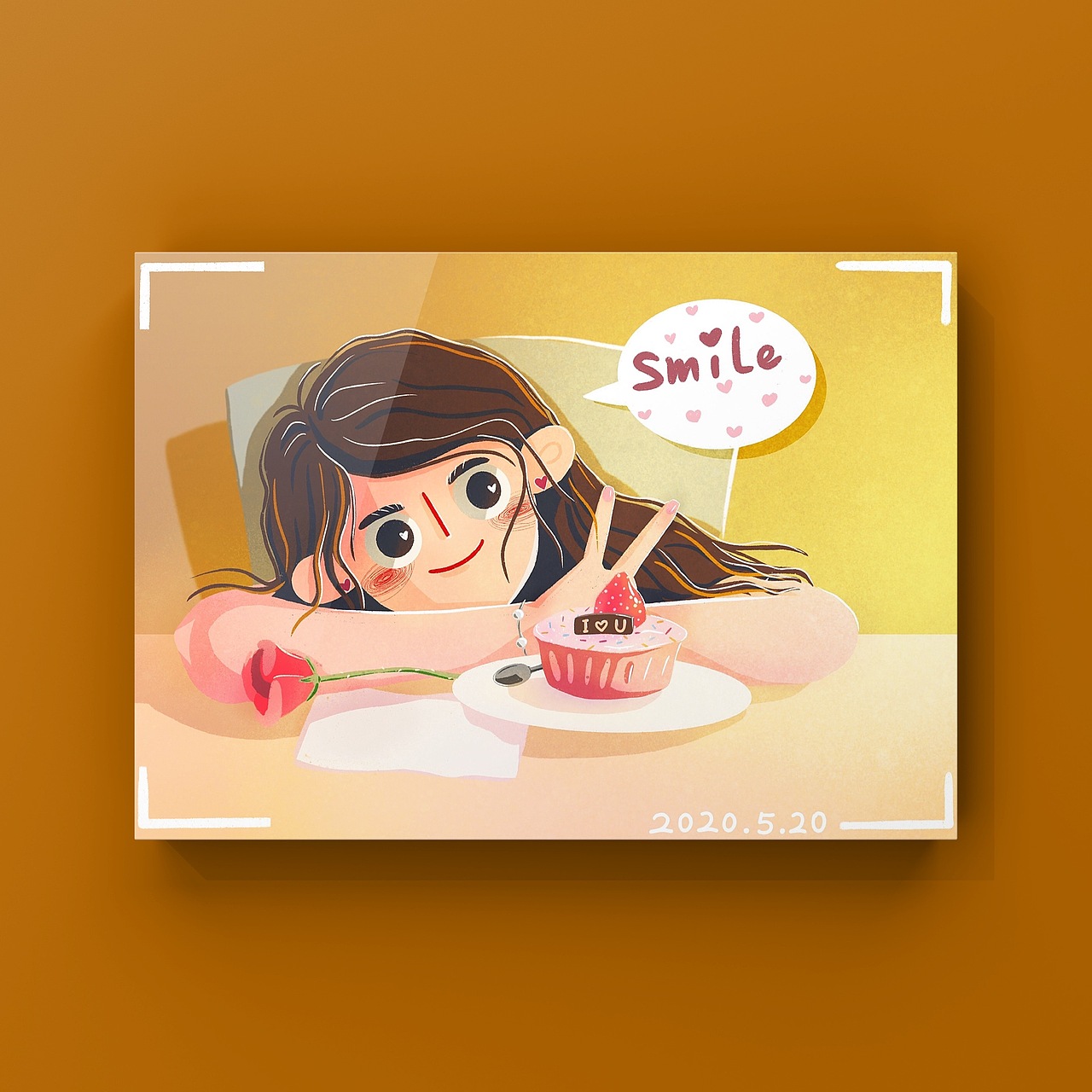 “520”情人节系列插画（图ZMjA3OTEzMDY0） - 创作习作 - 站酷设计师画画的春晓原创素材 - 站酷ZCOOL