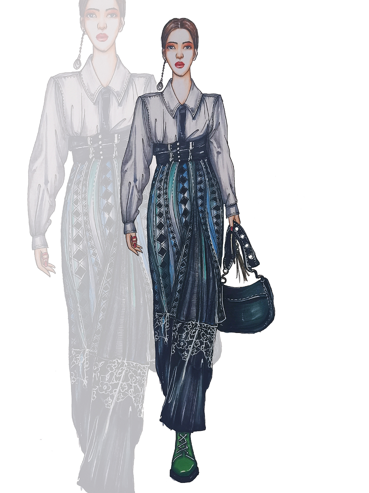 服装设计手绘稿