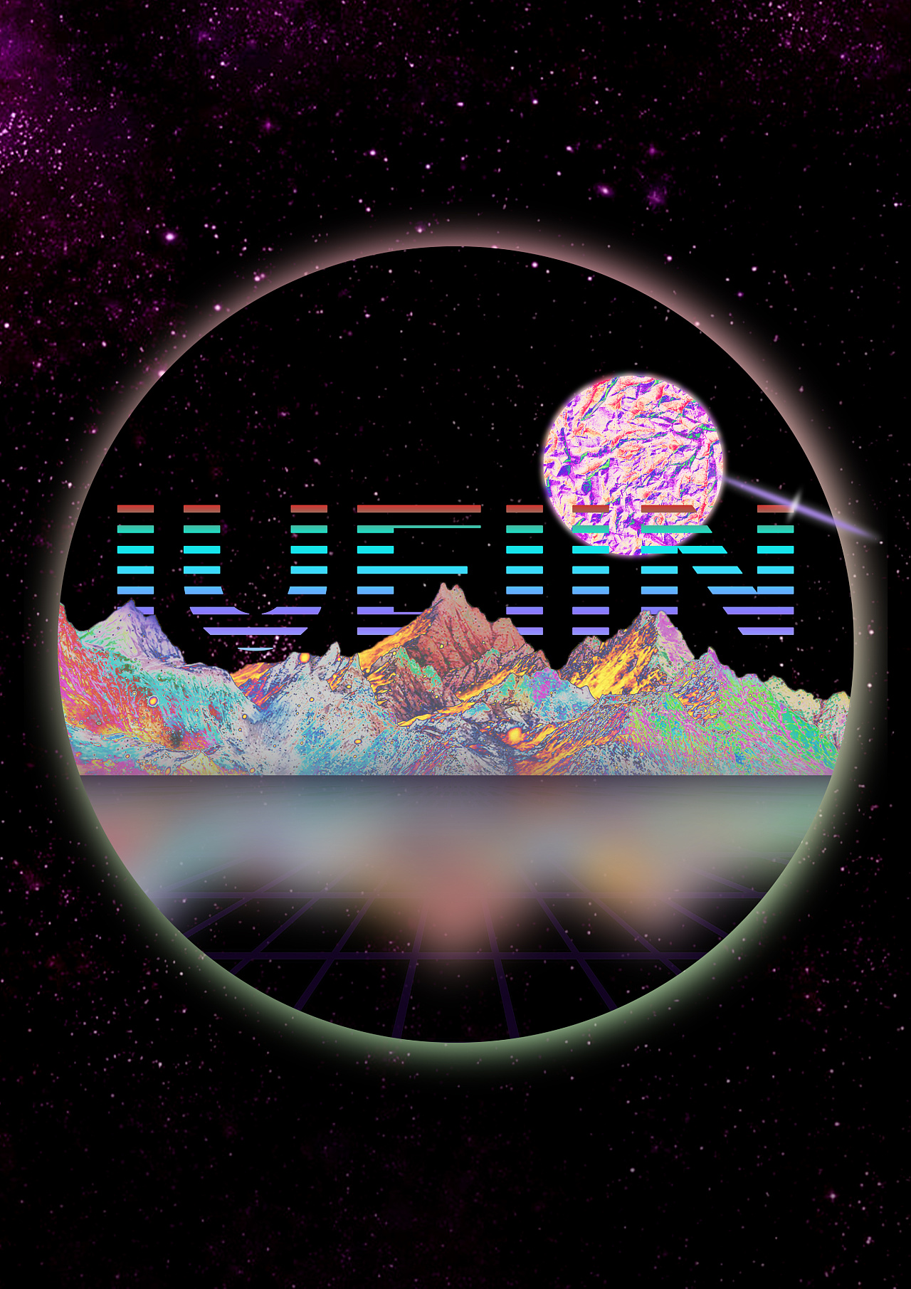 镭射,蒸汽波风海报|平面|海报|做一个弟弟 - 原创作品 - 站酷 (zcool)