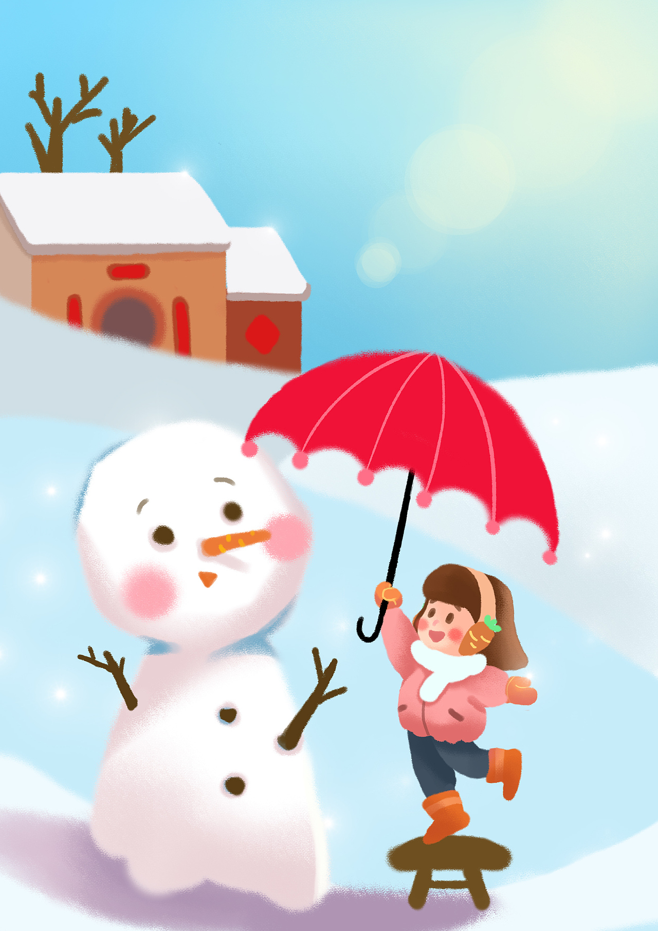 冬日暖阳下,她的童真又是新的开始——大寒