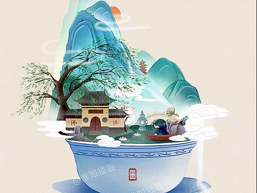 國風(fēng)微觀山水（個(gè)人主頁-ZNDIyOTUzMjg=） - 創(chuàng)作習(xí)作 - 站酷設(shè)計(jì)師畫畫的惟知原創(chuàng)素材 - 站酷ZCOOL