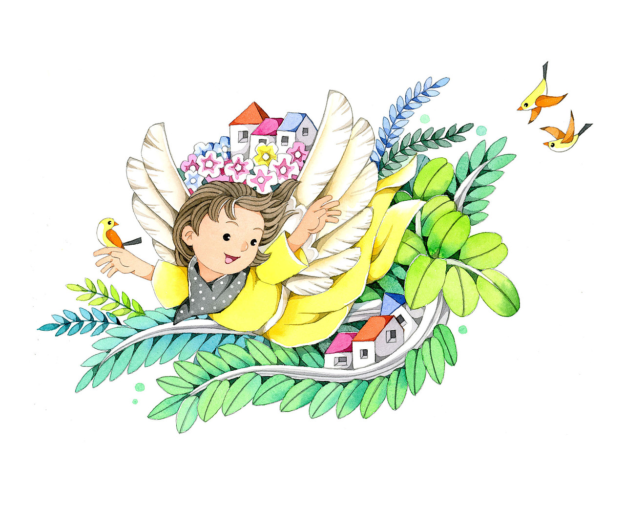 手绘一套幼儿园课程封面_黑白边缘插画-站酷zcool