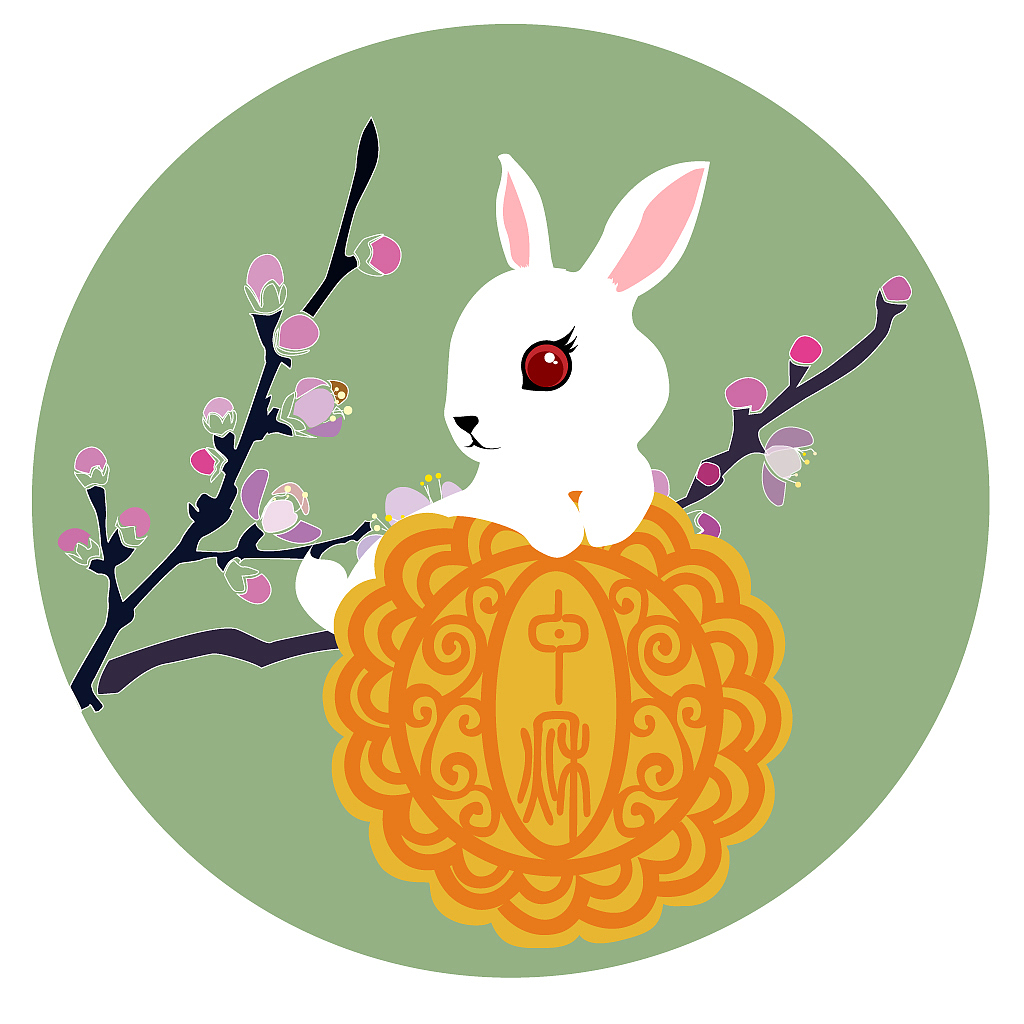 根据中秋习俗和一些相关事物设计了一组小的节庆图案,望大家喜欢