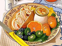 食品插画