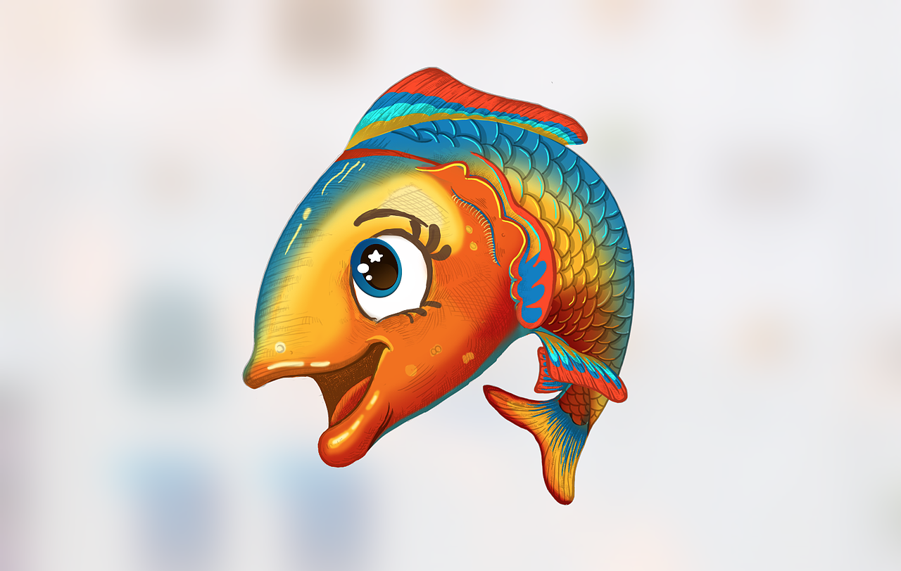 旺顺阁-萌鱼吉祥物设计