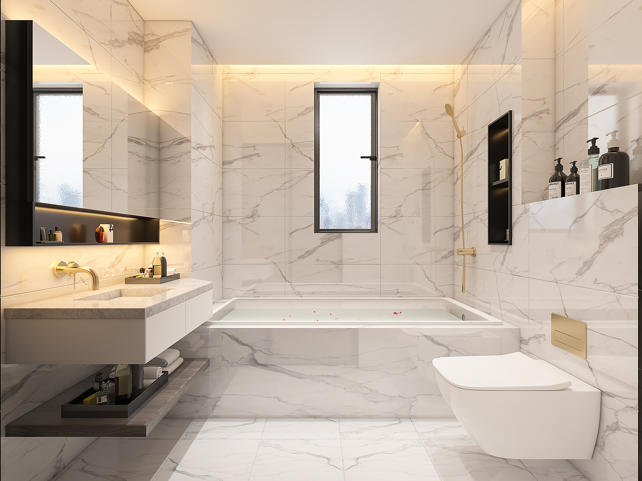 深圳口山全案设计:现代简约风设计,少而精的高级感!