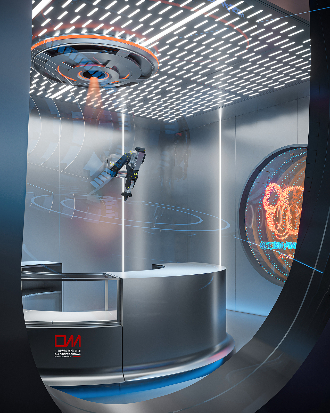 集餐厅、酒吧、卖场一体   视觉表现