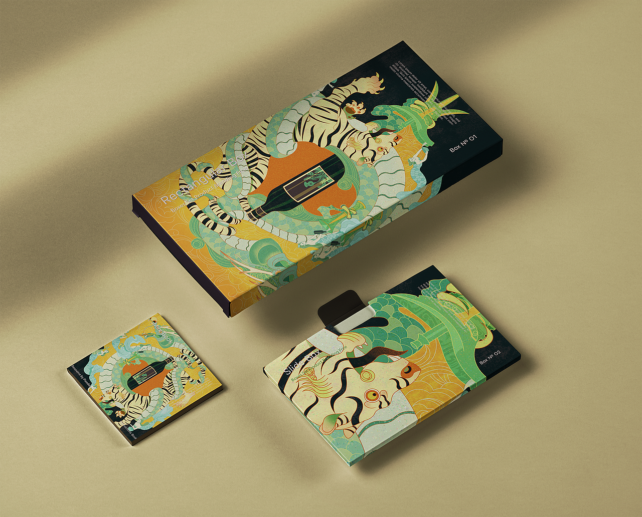 原创红酒品牌插画