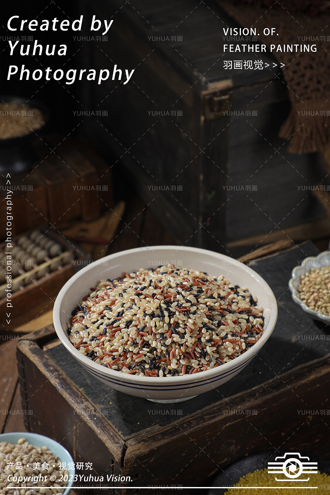 三色糙米 五谷杂粮 江米 黄小米 黑米 高粱米 青稞米