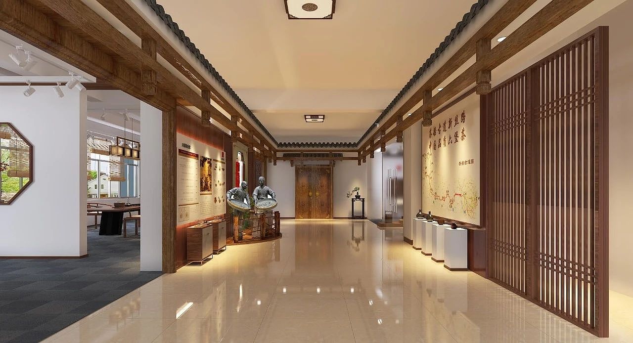 六堡茶形象店设计，展厅设计（图ZMzM2NjI0NzY0） - 商业空间设计 - 站酷设计师YEZ一豪原创素材 - 站酷ZCOOL