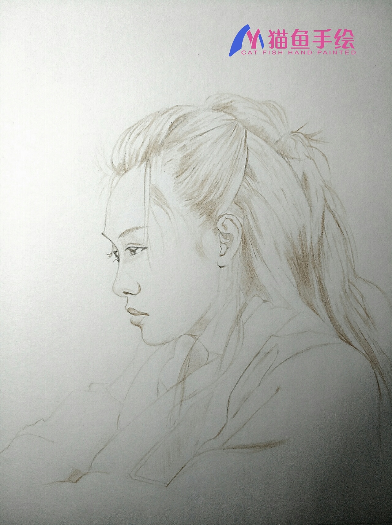 彩铅紫霞