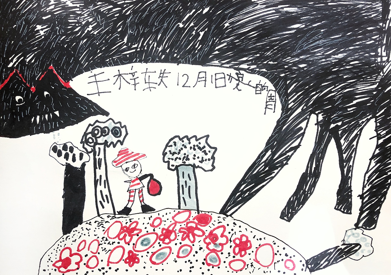 《小红帽》（图ZMTk1MTA2MTA4） - 绘本 - 站酷设计师大红袄原创素材 - 站酷ZCOOL