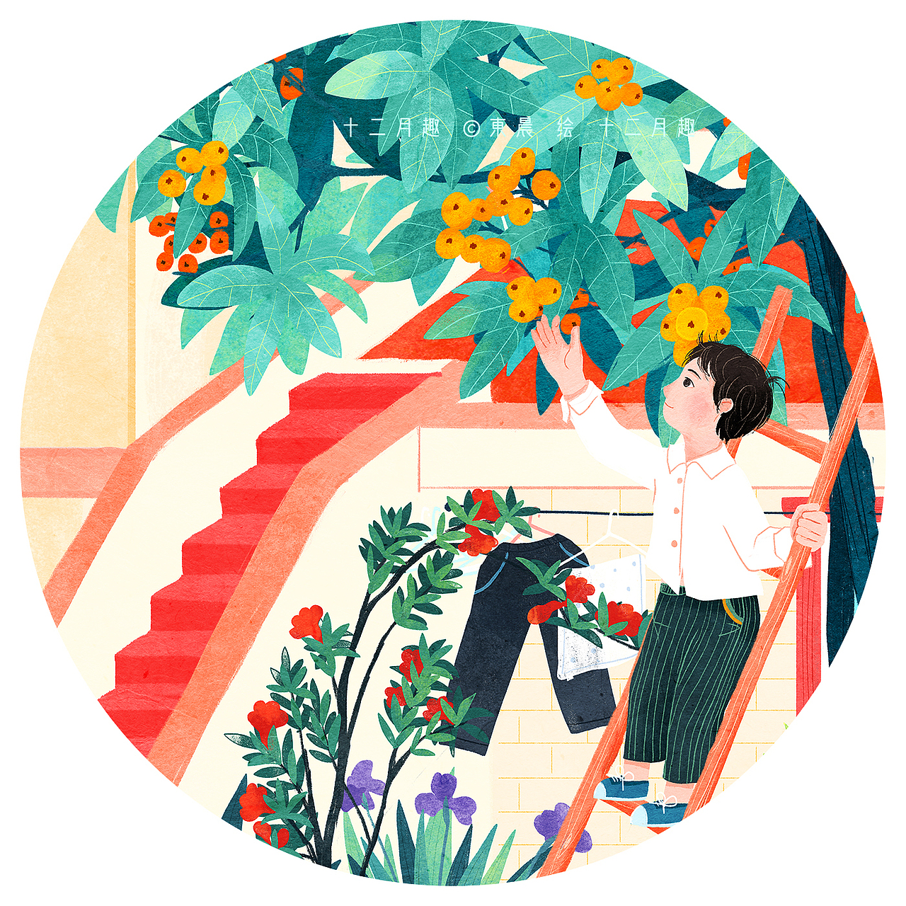 一至十二月乡村童趣季节插画（图ZMjM5NTQ1Mzky） - 商业插画 - 站酷设计师東晨原创素材 - 站酷ZCOOL