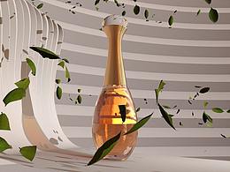Dior广告临摹 Cinema 4D
