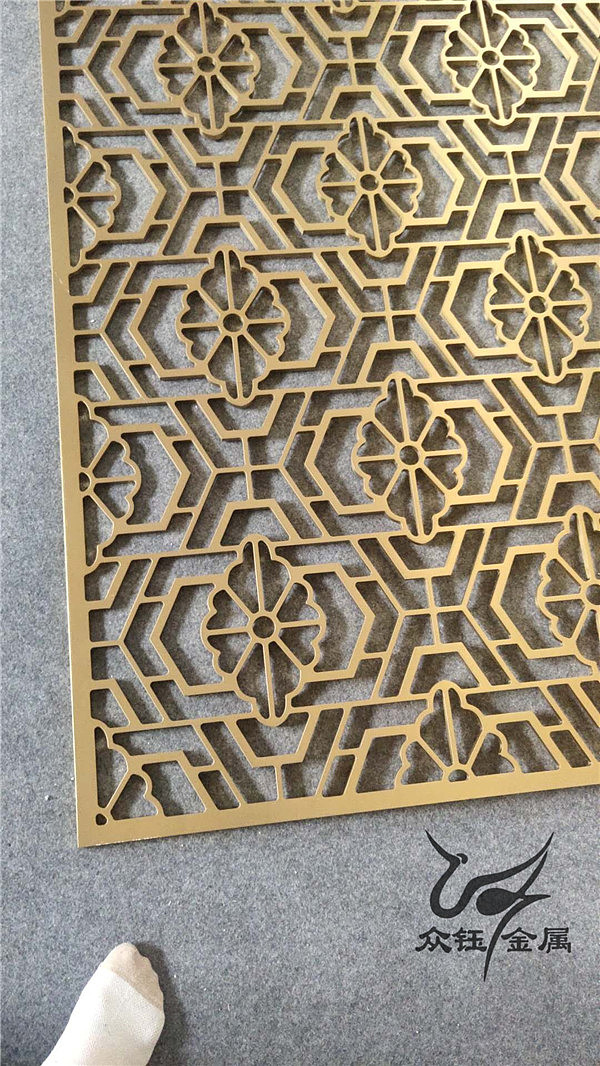 安阳会所精美造型铝板雕刻屏风 细腻的手感
