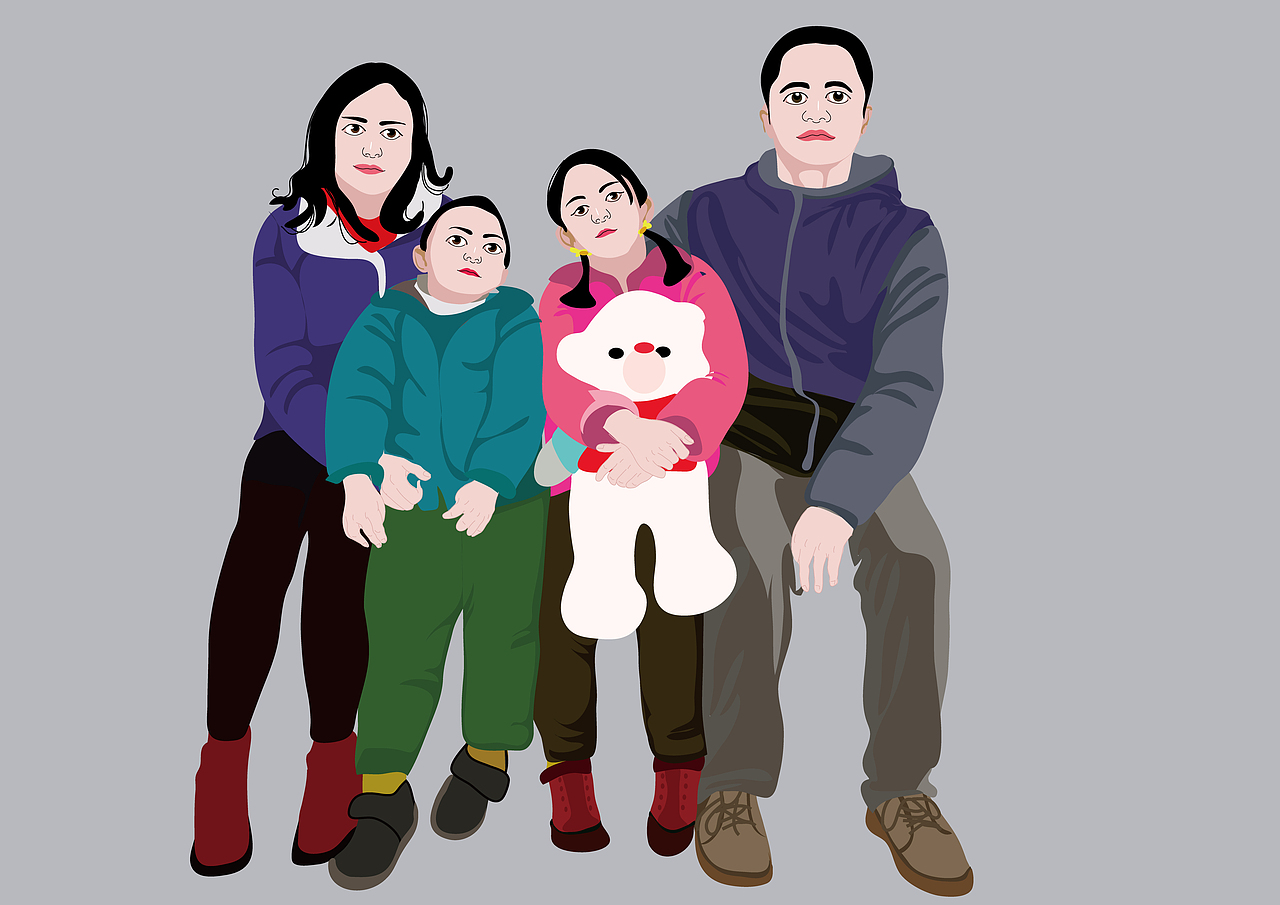 《全家福》系列手绘设计-生活篇