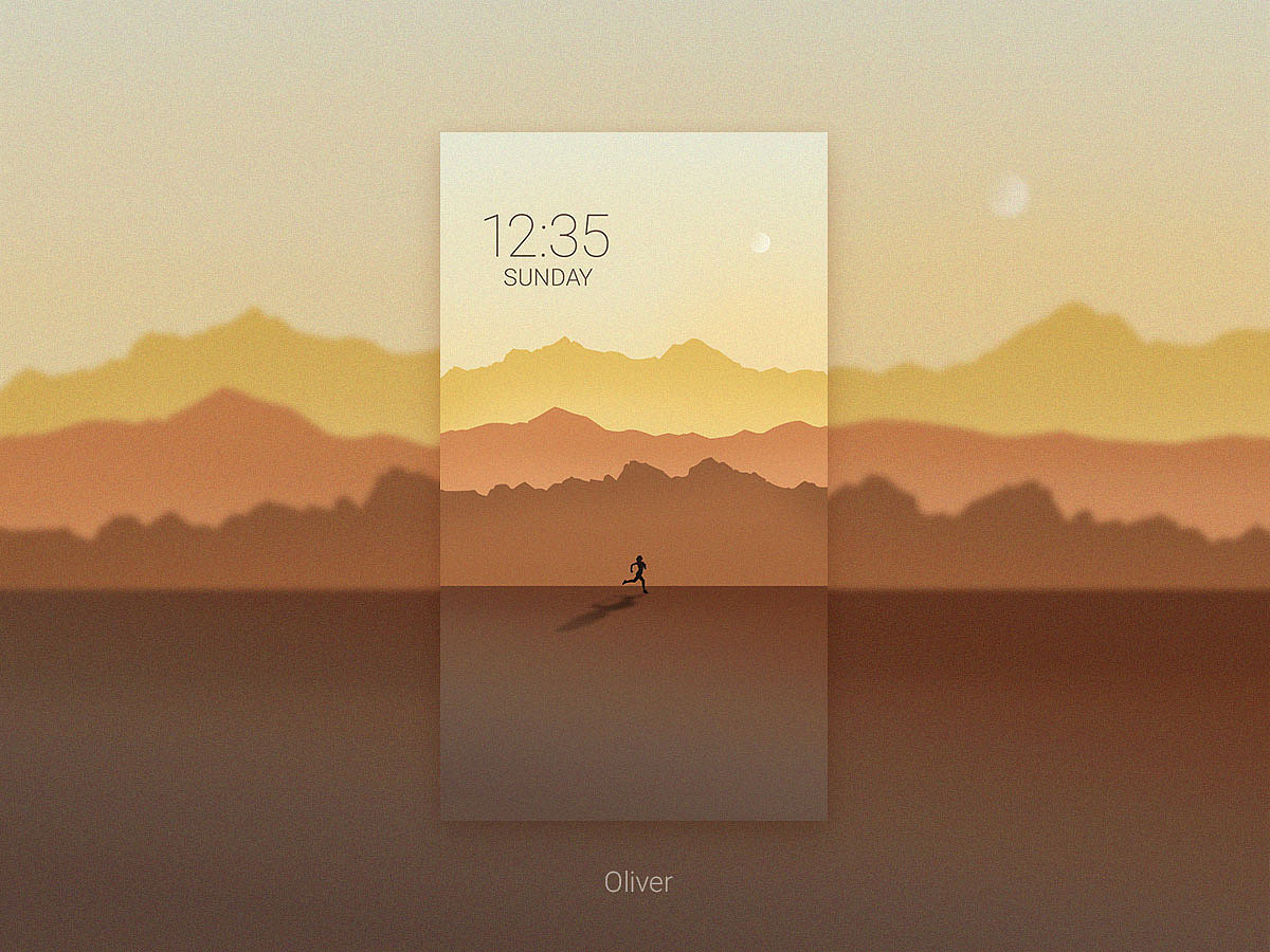 一组空灵感的扁平插画