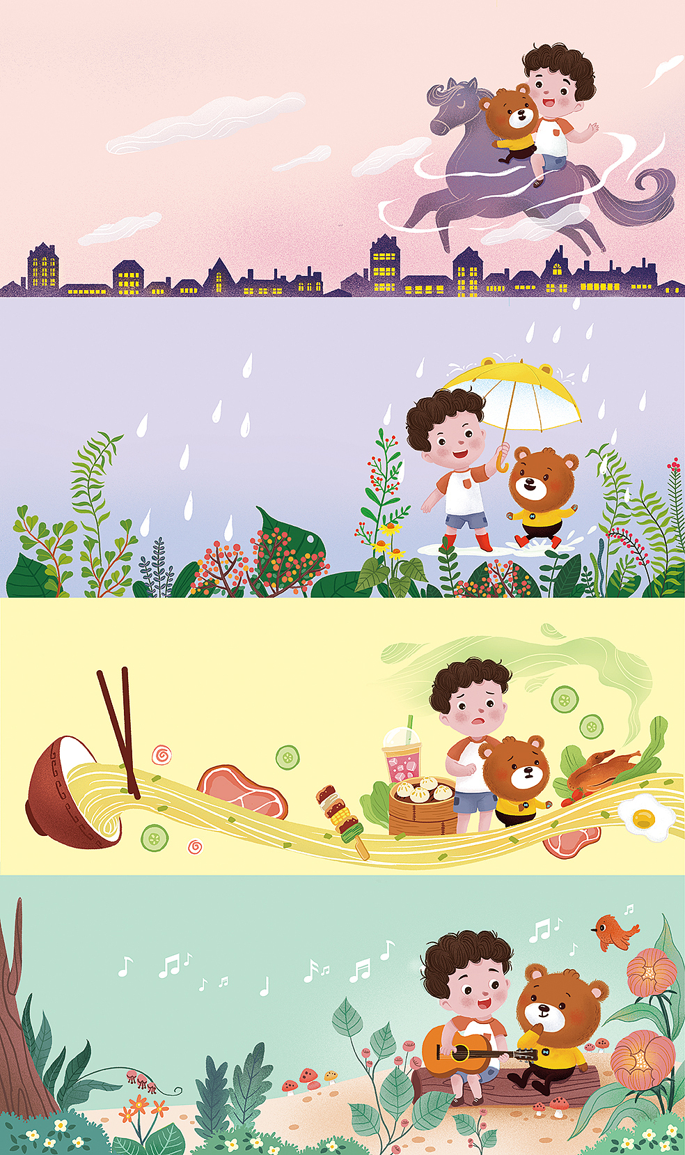 2019部分儿童插画（图ZMTk2ODY0MTY0） - 儿童插画 - 站酷设计师丁两原创素材 - 站酷ZCOOL