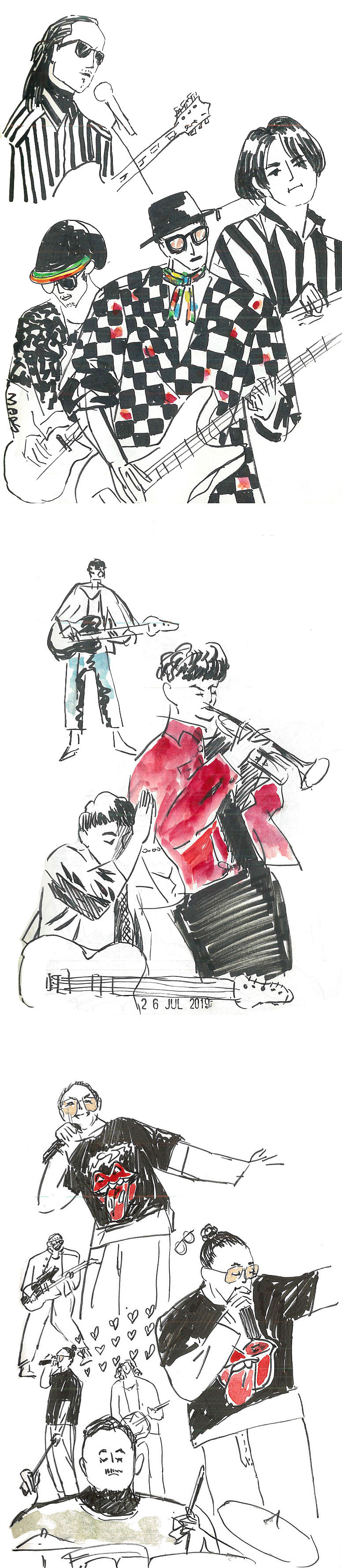 乐队的夏天 乐队合集插画