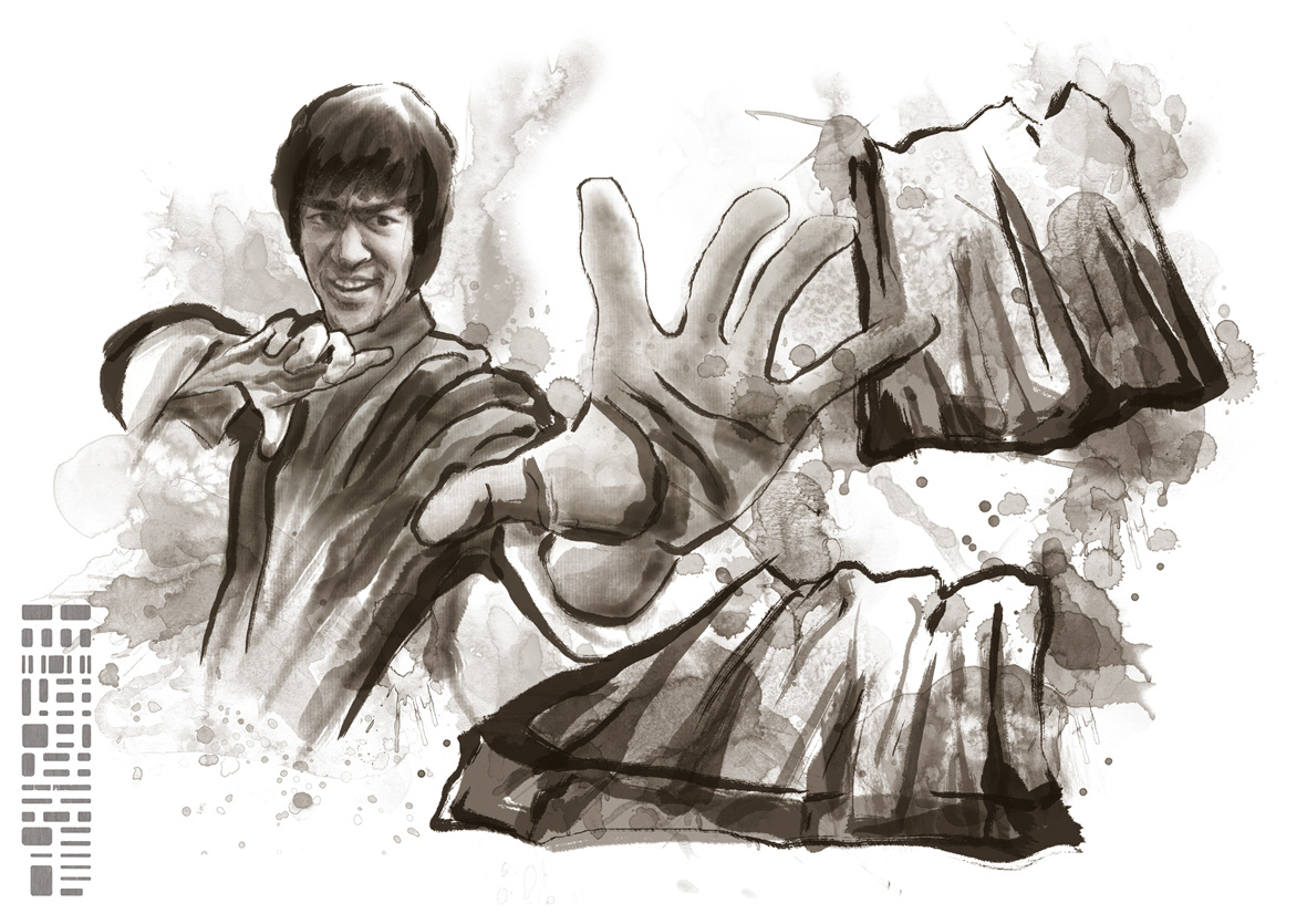 43周年纪念《再认识李小龙》特集插画