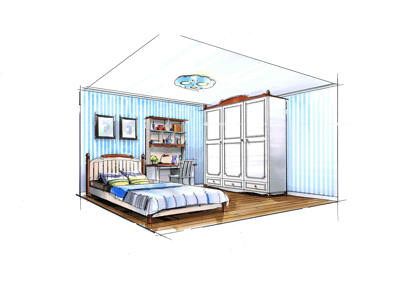 室内手绘|空间|家装设计|好学的小青年_原创作品-站酷zcool