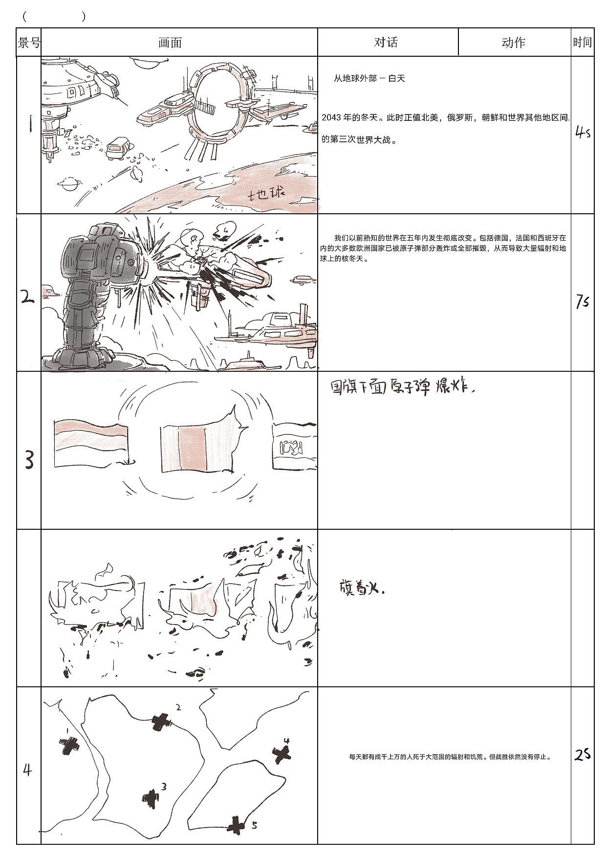 分镜作品《全球战争》（图ZMTk3MjYwNzcy） - 其他 - 站酷设计师比丘谷原创素材 - 站酷ZCOOL