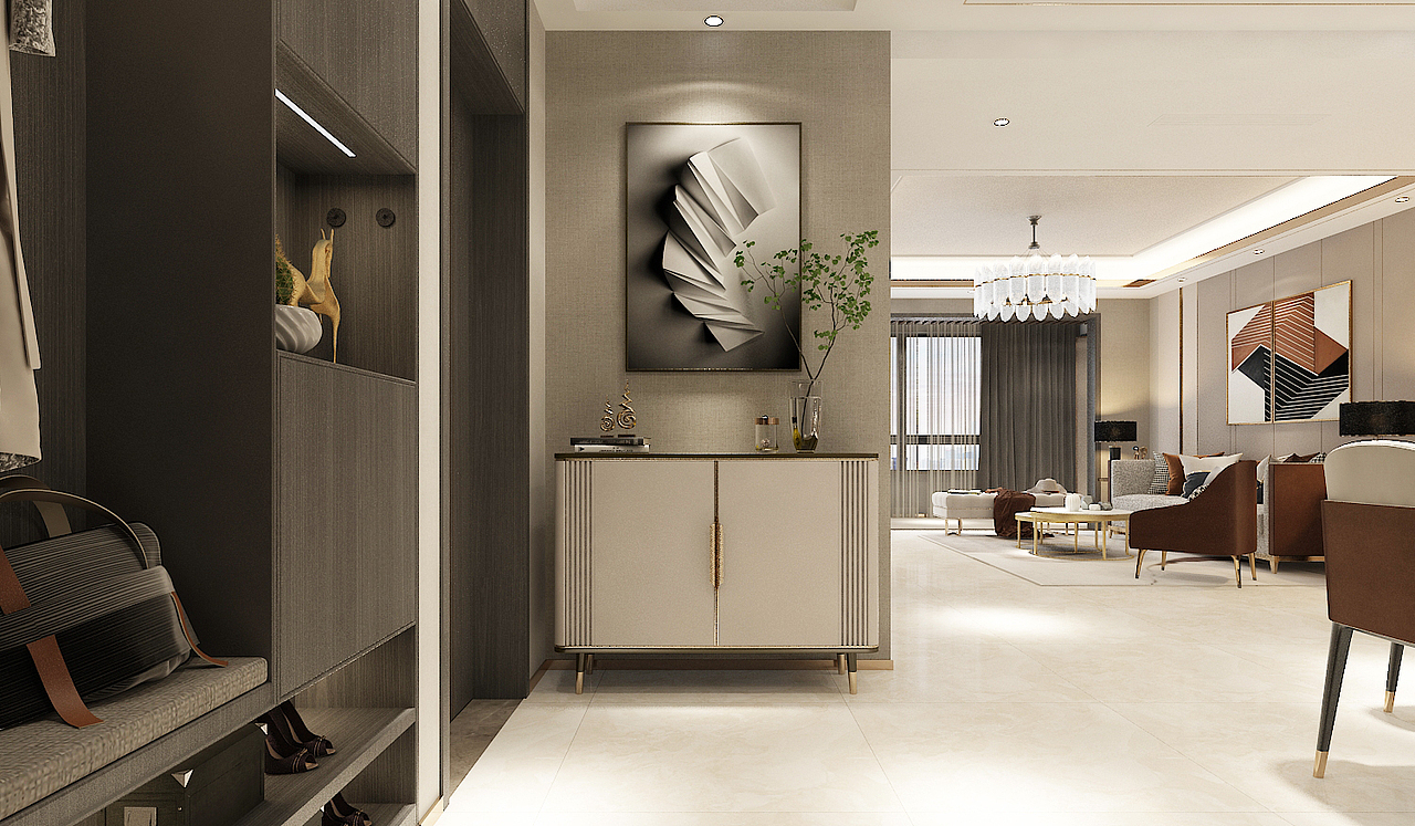 现代轻奢样板间室内设计